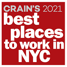 Crain's 2021 Best Places to Work in NYC Award