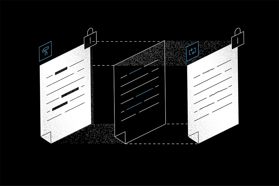 Documents being redacted